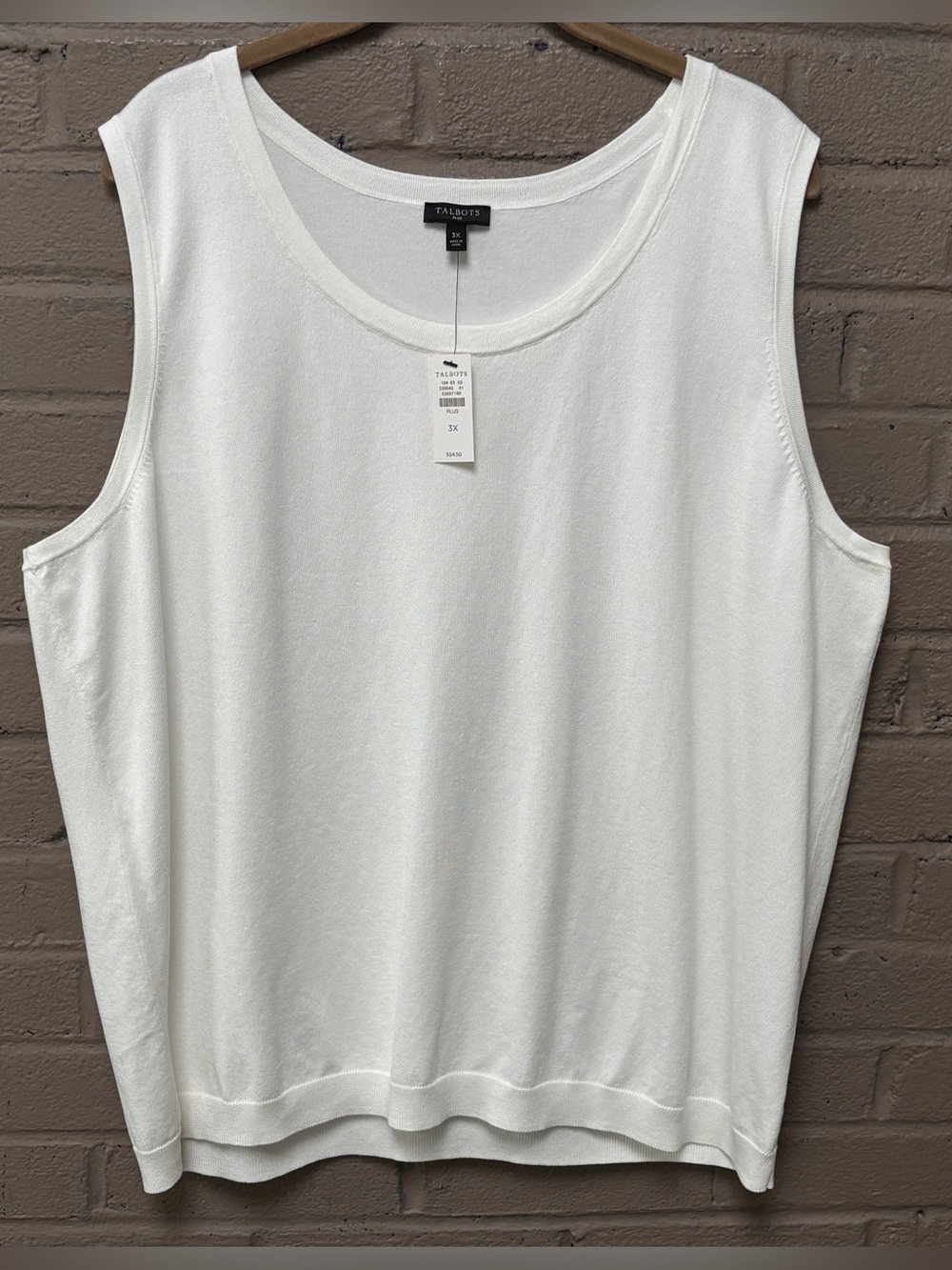 Talbots NWT knit sleeveless top 3X